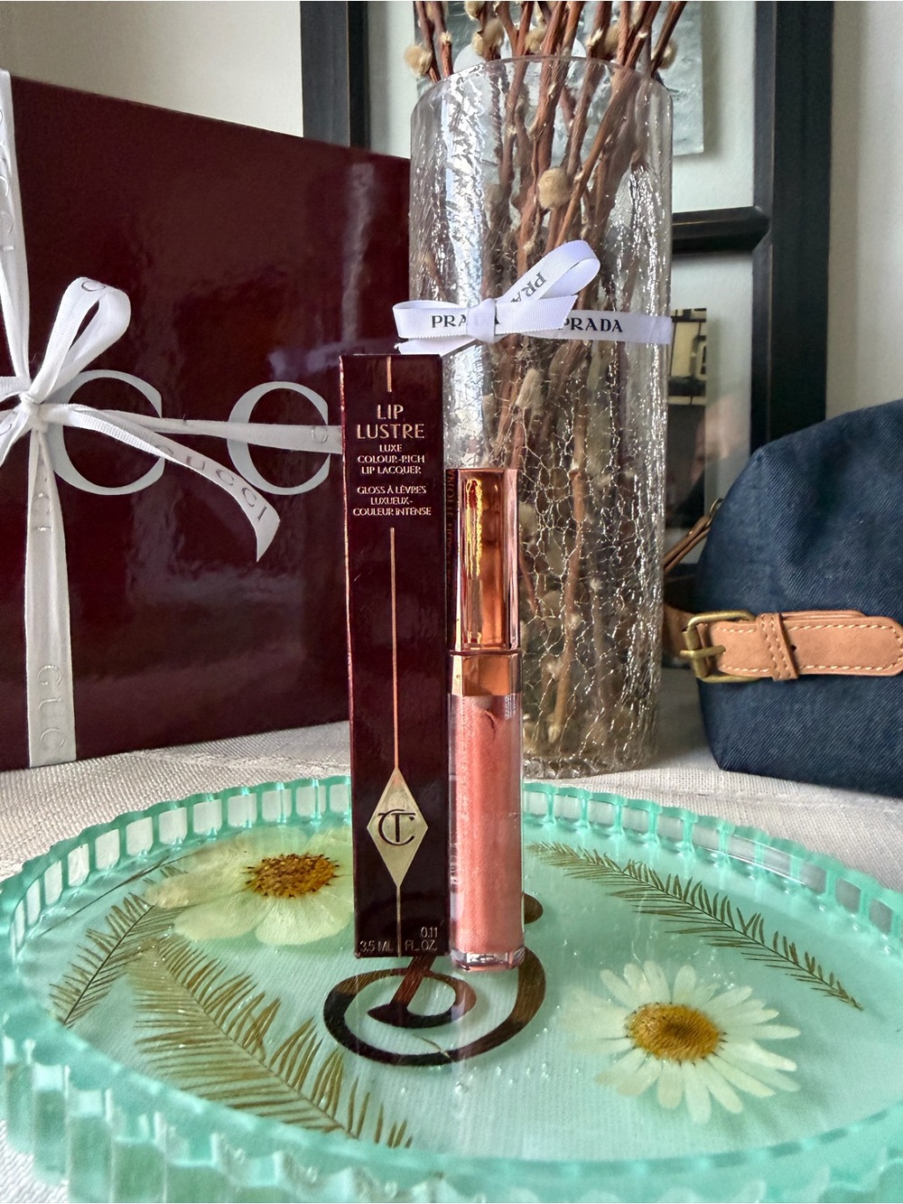 Charlotte Tilbury Lip Lustre Gloss - Pink Gold Shimmer(Blondie)